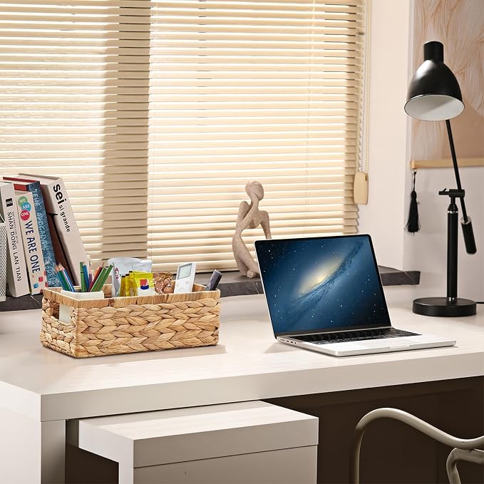 Vagusicc Water Hyacinth Wicker Storage Basket - Image 5