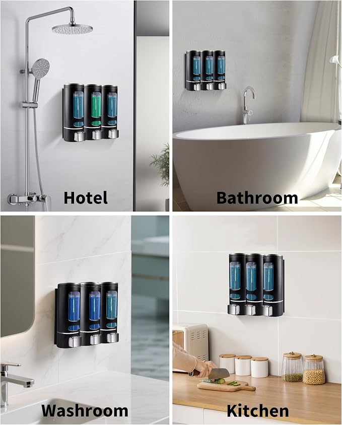 Shampoo and Conditioner Dispenser - 1200ML Wall-Mounted Shower Shampoo - Image 7