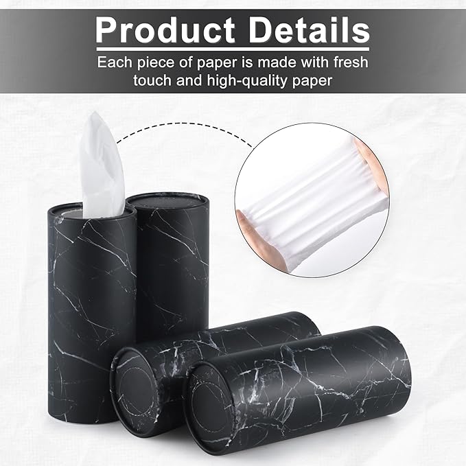 SINGARO Car Tissue Holder, 4 Pack Car Cup Holder Facial Tissues - Image 3
