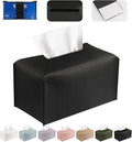 Tissue Box Cover PU Leather Tissue Holder Rectangle Facial Tissue Case Tissue by DecorateYourHome
