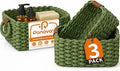 Storage Basket, Recycled Paper Rope Bathroom Basket Organizer, Mini wicker by Panovox