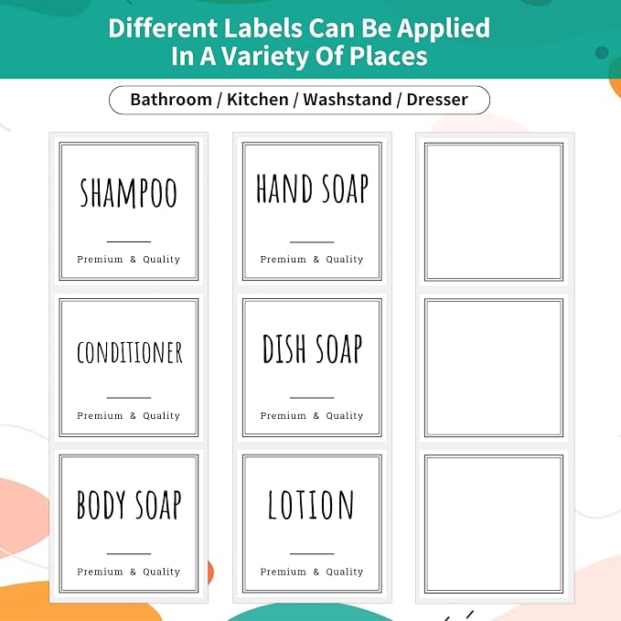 Segbeauty Bathroom Organization Labels - Image 6