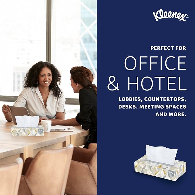 Kleenex Professional Facial Tissue, Flat Boxed Format, Designed - Image 8
