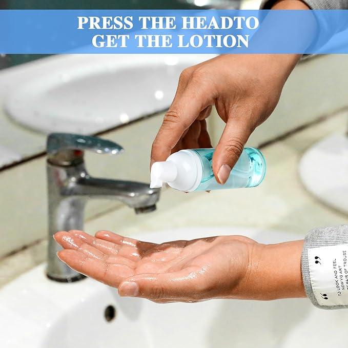 2 Pack Foam Pump Bottle Travel 60 ml/2 oz Small Size Mousse Foam Soap Dispenser - Image 4