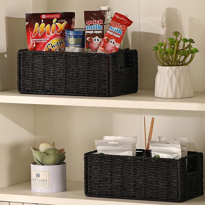 Vagusicc Wicker Storage Basket, Small Storage Baskets - Image 5
