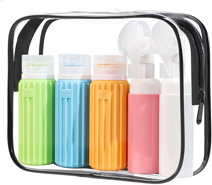 HEYMKGO 5 Pack Travel Bottles Set by HEYMKGO