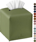Tissue Box Cover, Jeethemy Square PU Leather Tissue Box Holder, Modern Tissue by Jeethemy