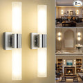 Bathroom Wall Sconces Set of Two, 21 Inch Modern Vanity Lights by Kalium