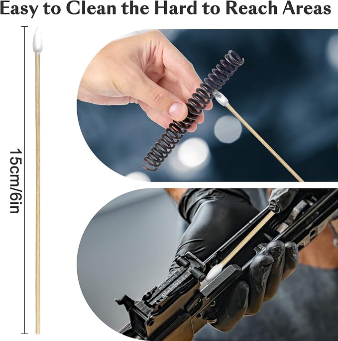 600/500/400 PCS Gun Cleaning Swabs - Image 2