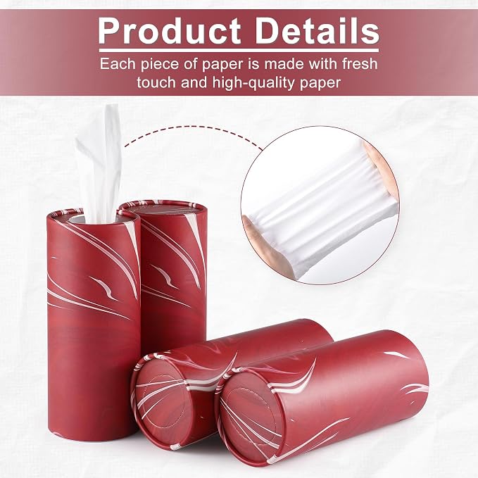 SINGARO Car Tissue Holder, 4 Pack Car Cup Holder Facial Tissues - Image 3