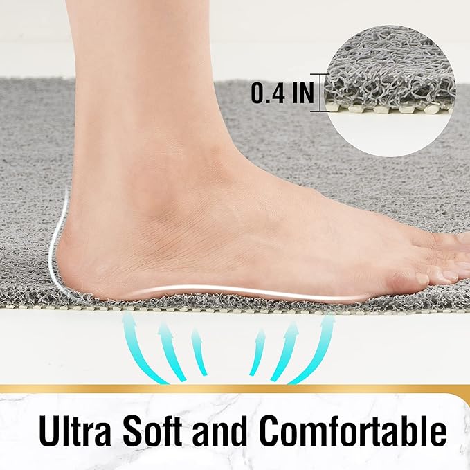 HITSLAM Shower mat Non Slip, 24 x 32 Inch Bathtub Mat Non Slip - Image 4