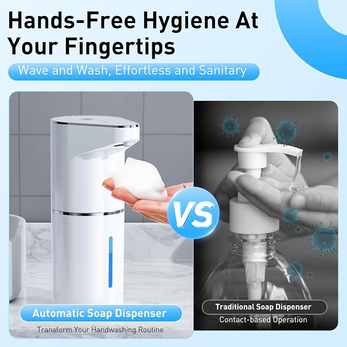 Automatic Soap Dispenser, Touchless Hand Wall Mount Rechargeable 3 Gear - Image 8