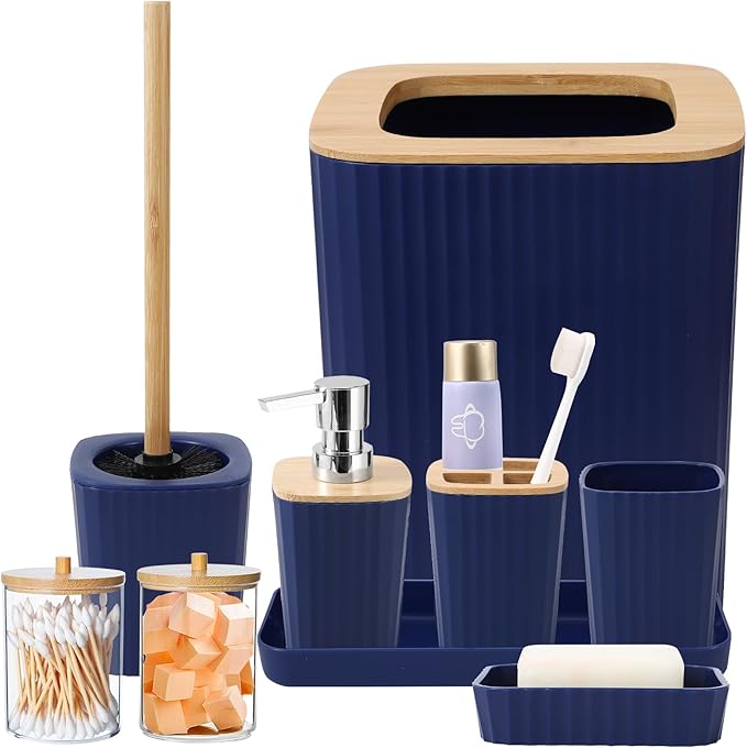 Blue Bathroom Set by BetterbathroomwithXLHOME