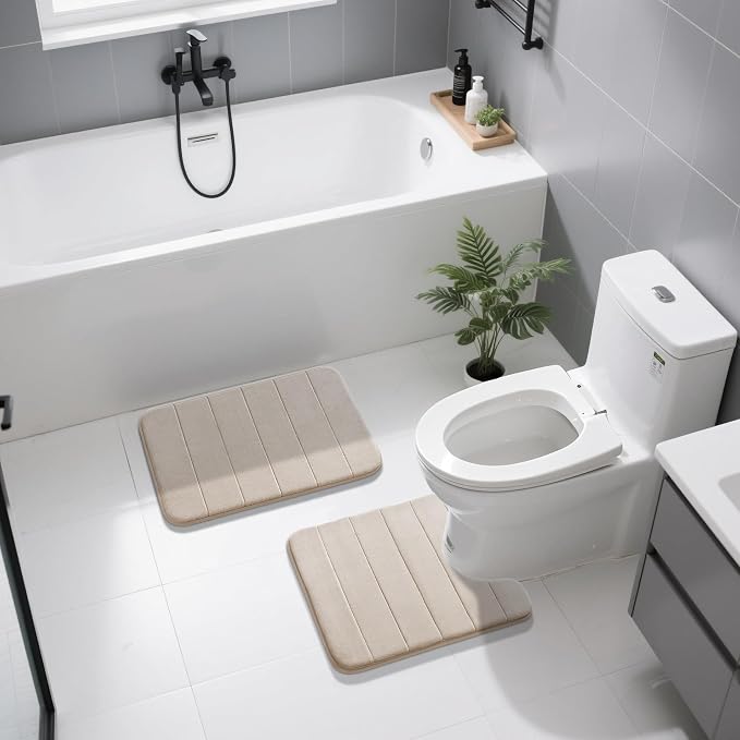 Yimobra U-Shaped Toilet Bath Mat Set 2 Piece - Image 7