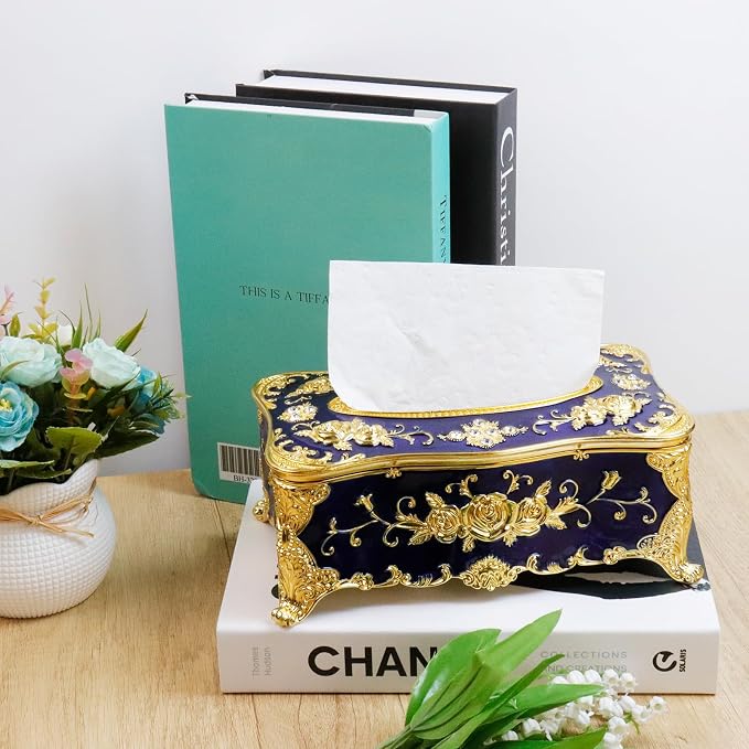 9.45"x5.43"x3.94" Luxurious Rose Tissue Box - Image 6