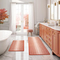 Bathroom Rugs and Mats Sets, 2 Piece Thick Absorbent Chenille Bath Mat Rug Set by BSICPRO