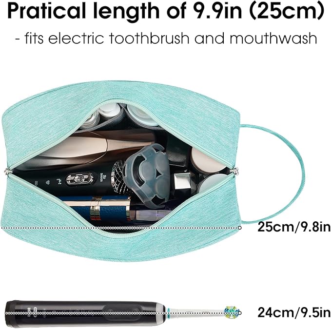 Narwey Travel Toiletry Bag for Women Traveling Dopp Kit Men Travel Bag for - Image 2