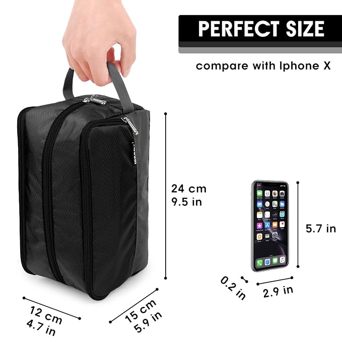 Toiletry Bag for Men Hanging Dopp Kit Water Resistant Shaving Bag Small - Image 2