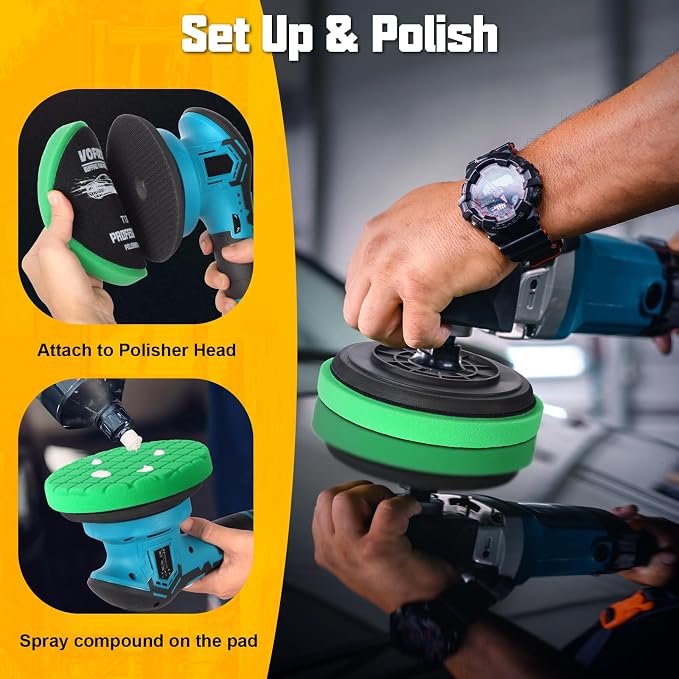 6 PCS Buffing Polishing Pad, 5.5 Inch Buffing Pads - Image 6