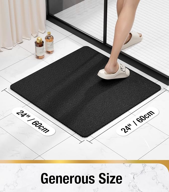 HITSLAM Square Shower Mat Non Slip, Bath Tub Mat - Image 2