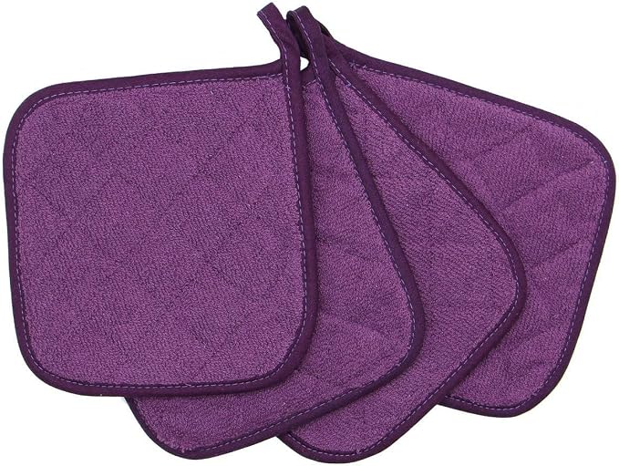 Cotton Pot Holders Cotton Made Machine Washable Heat Resistant Everyday Kitchen - Image 3