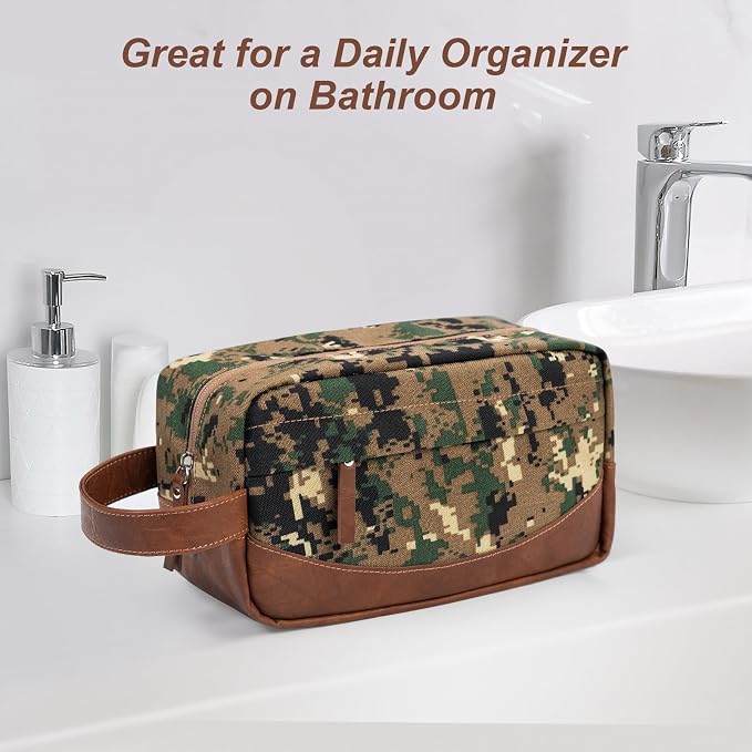 Travel Toiletry Bag for Men, Hanging Toiletry Organizer, Water Resistant - Image 7