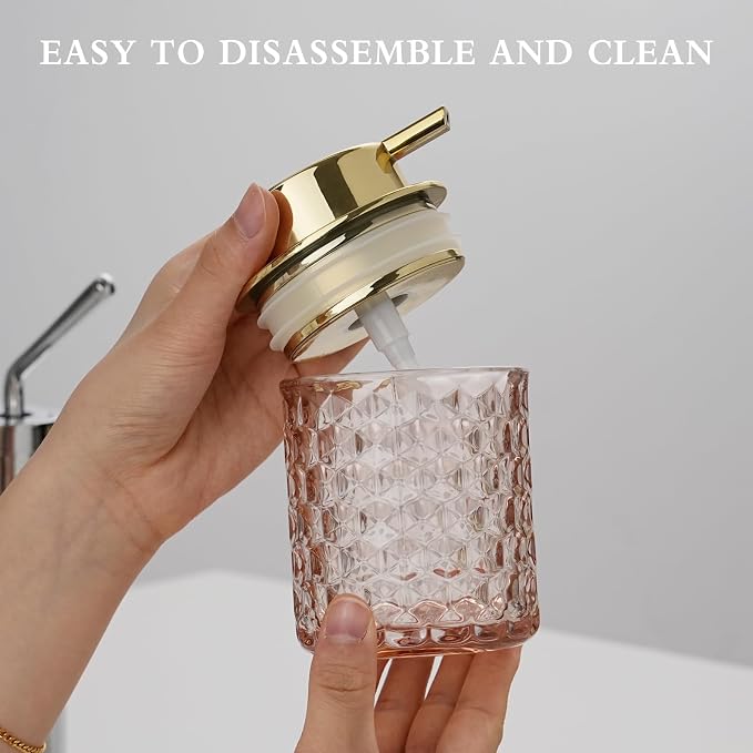 Hand Soap Dispenser Glass, Refillable Liquid Dispenser - Image 5
