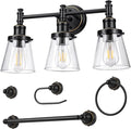 DEWENWILS Bathroom Light Fixtures, 5-Piece All-in-One Bathroom Vanity Lights by DEWENWILS