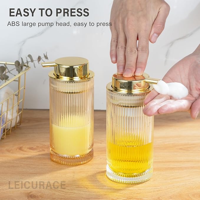 Glass Foam Soap Dispenser, Refillable Faming Dispenser - Image 4