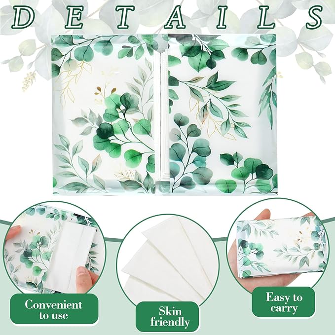 Geyee 50 Packs Tissue Travel Size Facial Paper Napkins Travel Packs Disposable - Image 3