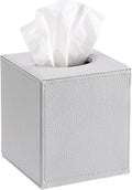 Sumnacon Tissue Box Cover Square Tissue Box Stylish PU Tissue Box Holder by Sumnacon