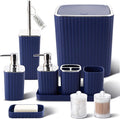 Navy Blue Bathroom Accessories Set by BetterbathroomwithXLHOME