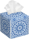 Boho Mandala Flower Tissue Box Cover Square by sndheke