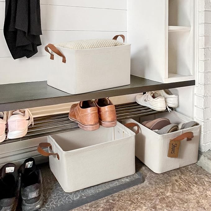 CHICVITA Storage Bins for Shelves, Closet Bins for Organization, Collapsible - Image 7