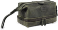 LEATHER VILLAGE Genuine Leather Dopp Kit – Large Travel Toiletry Bag by LeatherVillage