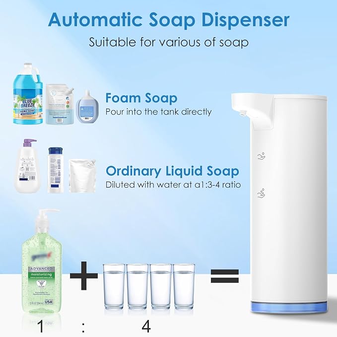 Automatic Hand Soap Dispenser Foaming: Touchless Soap Dispenser Stainless Steel - Image 6