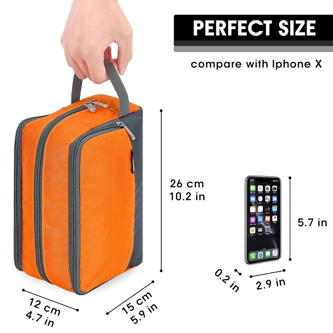 Toiletry Bag for Men/Women Hanging Dopp Kit Water Resistant Shaving Bag Small - Image 2