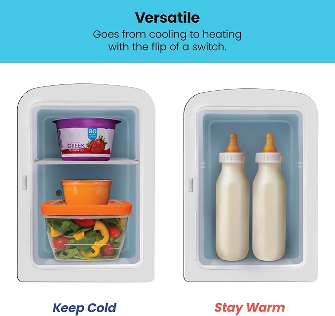 Chefman - Iceman Portable Mirrored Personal Fridge 4L Mini Refrigerator - Image 3