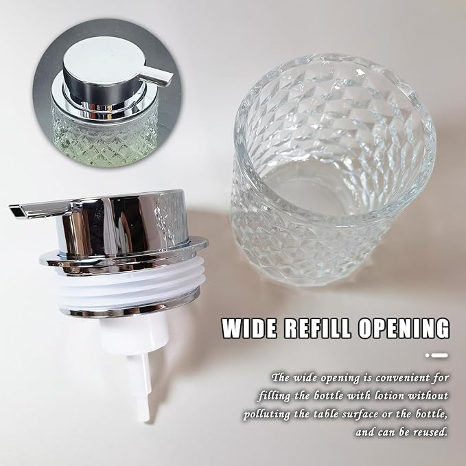 Glass Hand Foaming Soap Dispensers - Image 4