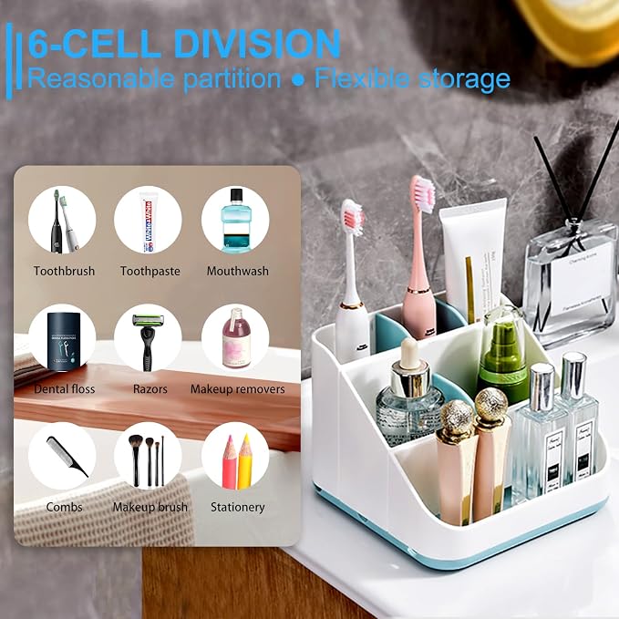Toothbrush Holder for Bathroom, Detachable for Easy Cleaning Multi-Functional - Image 5