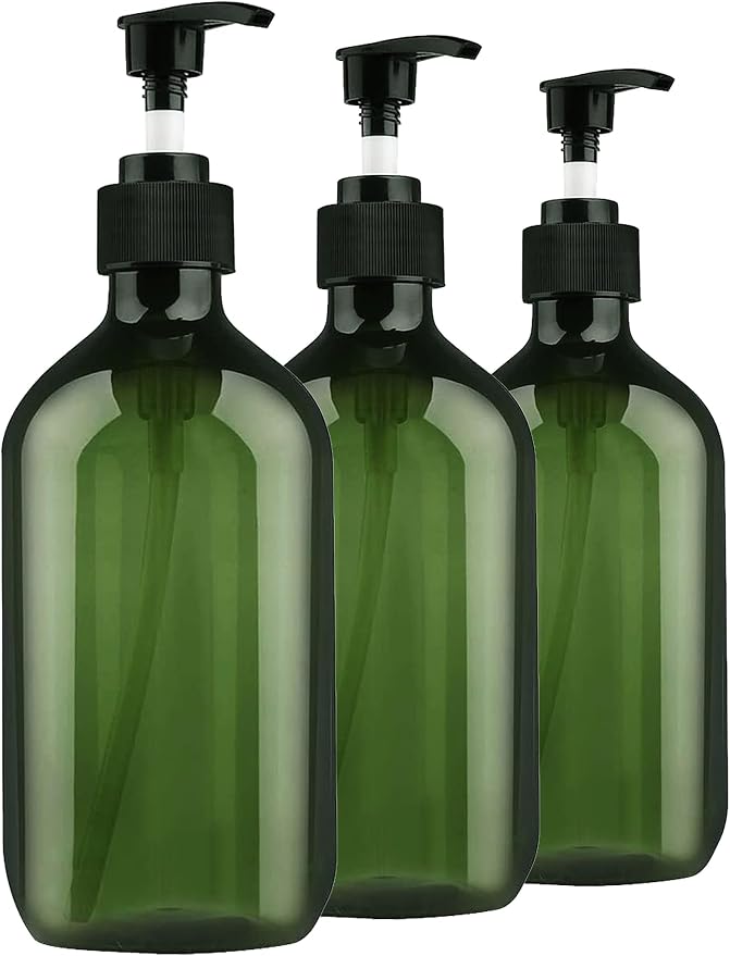 Empty Plastic Bottles with Pump Dispenser and Labels Included, Refillable - Image 7