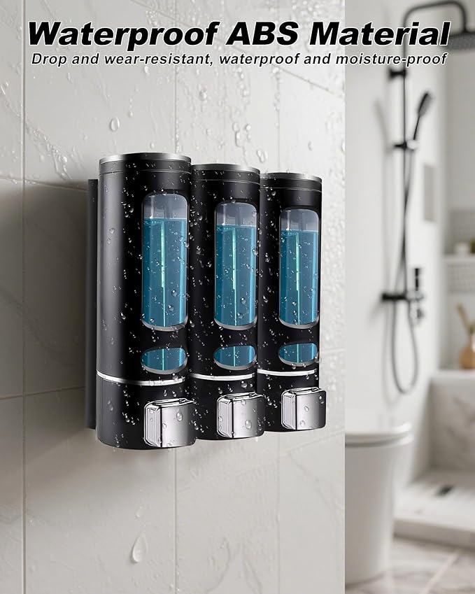 Shampoo and Conditioner Dispenser - 1200ML Wall-Mounted Shower Shampoo - Image 3
