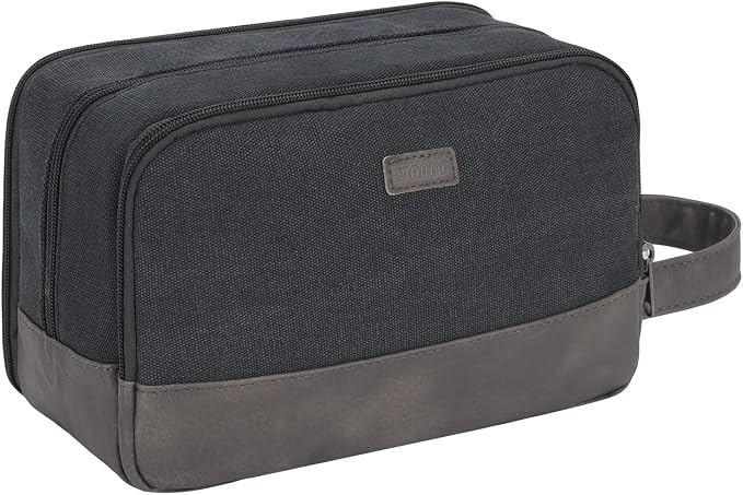 WANDF Travel Toiletry Bag for Men Large Toiletries Shaving Bag Water Resistant by WANDF