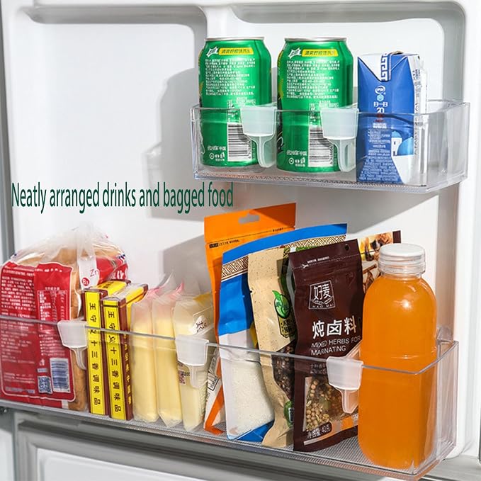 20 pcs Fridge Divider Set, Plastic Retractable Fridge Door Organizer Clip - Image 3