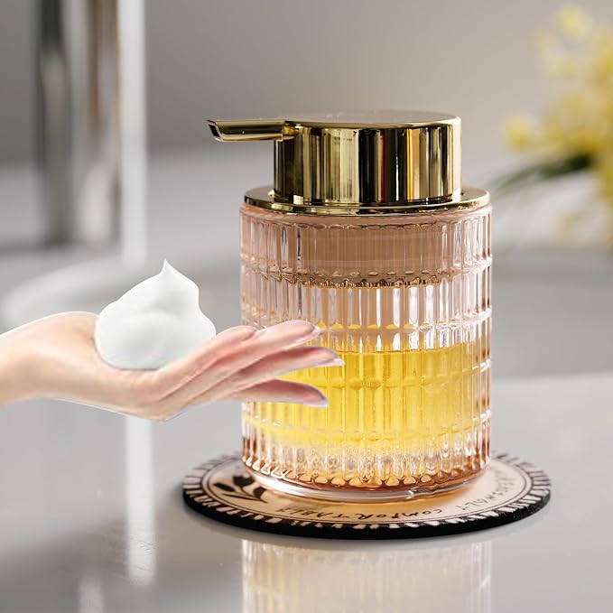 Refillable Glass Foam Soap or Lotion Dispenser by CICUFYOfficial
