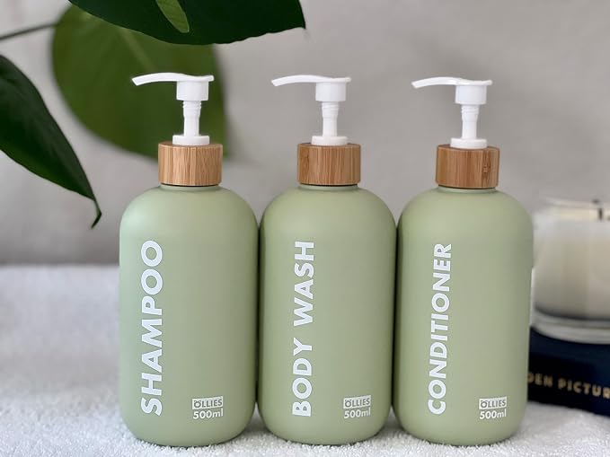 OLLIES Shampoo and Conditioner Dispenser, Shower Soap Dispenser - Image 6