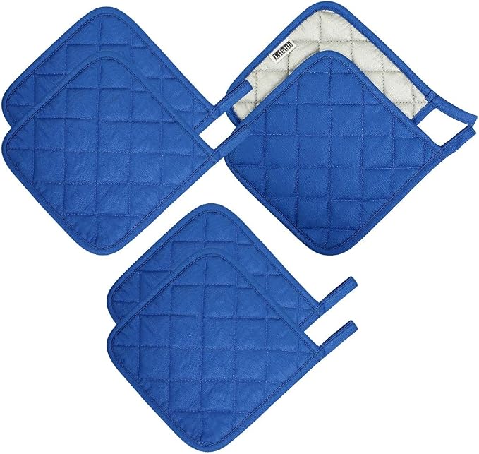 6 Pack Potholders Kitchen Pot Holders Set, Cotton Pot Holders by Lifaith