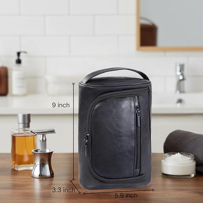 Mens Toiletry Bag, Compact Dopp Kit - Image 2