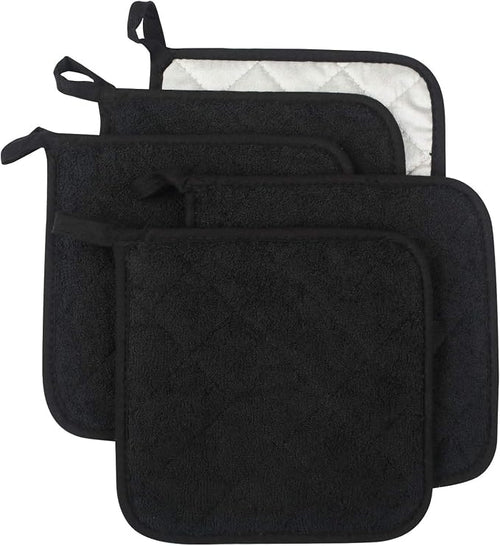 100% Cotton Kitchen Everyday Basic Terry Pot Holder Heat Resistant Coaster by Lifaith
