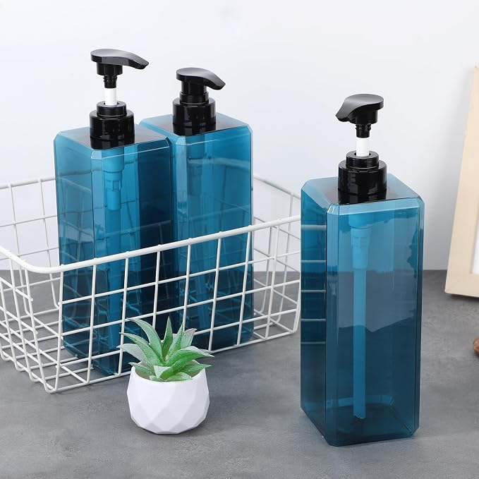 Suream 33.8oz/1000ml Lotion Dispenser, Square Soap Dispenser Set - Image 7